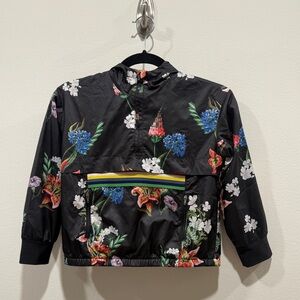 Monnalisa Flower Print Windbreaker